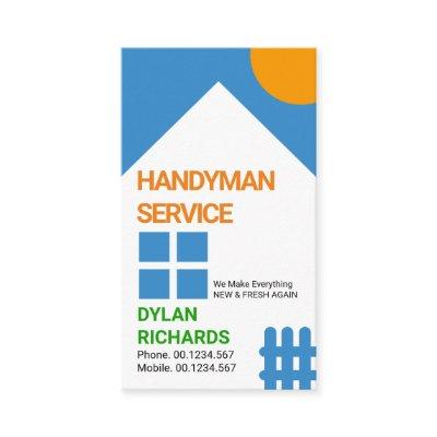 Chic White House Picket Fence Motif Handyman