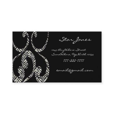 Chic Zebra Swirls