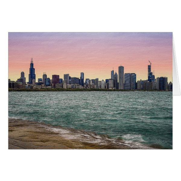 Chicago Skyline Painterly
