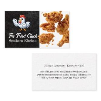 Chicken Character Logo | Falling Fried Chicken