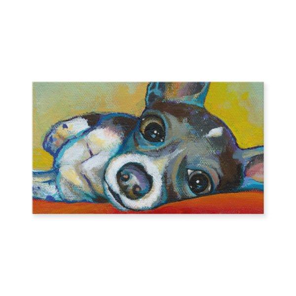 Chihuahua dog art - adorable fun portrait painting