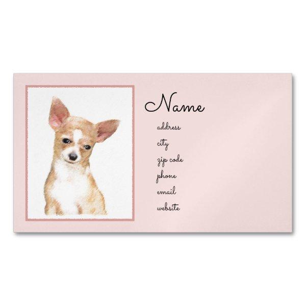Chihuahua Painting - Cute Original Dog Art  Magnet
