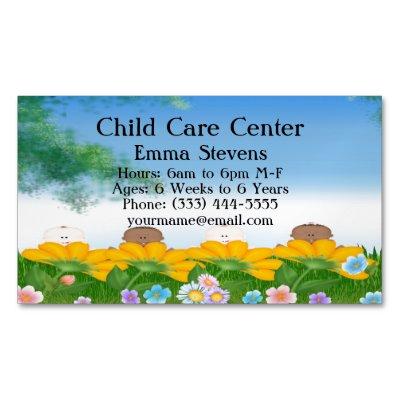 Child Care Baby Flowers  Magnet