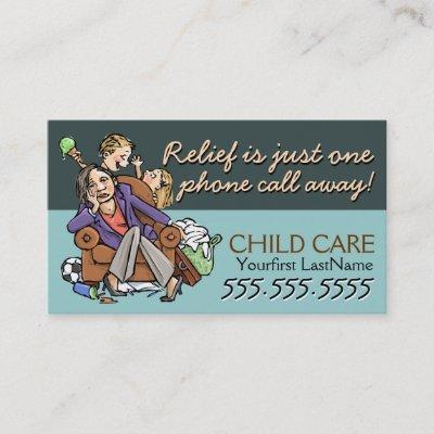 Child Care.Babysitting.Custom text/color