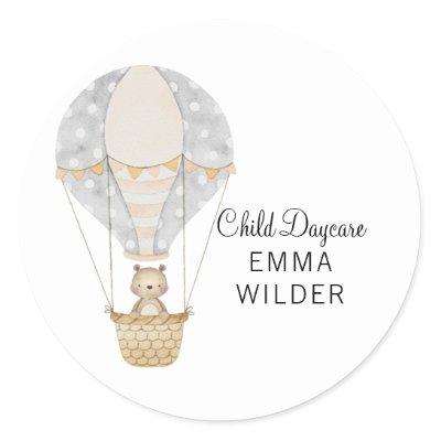 Childcare Business Note Card Classic Round Sticker
