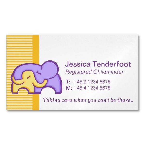 Childminder/ baby sitter carer hug