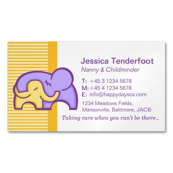 Childminder/ baby sitter carer hug