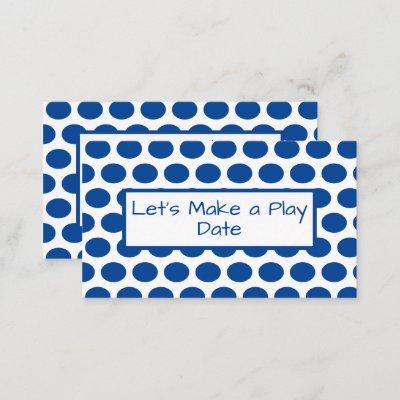 Child's Play Date Blue Polka Dot