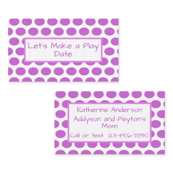 Child's Play Date Polka Dot