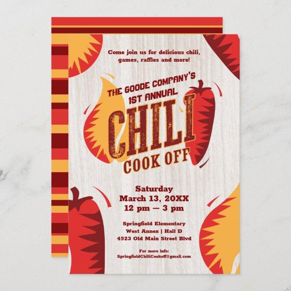 Chili Cook Off Corporate Party | BBQ Contest Invitation