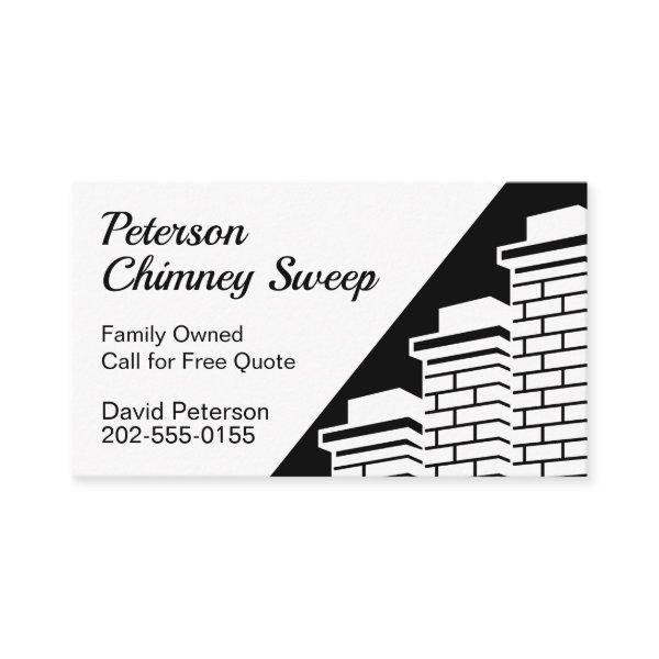 Chimney Sweep Cleaning Black White