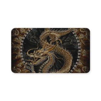 Chinese Dragon in Textured Brown