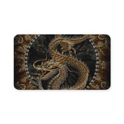 Chinese Dragon in Textured Brown