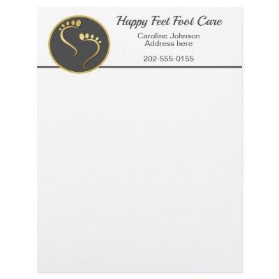 Chiropodist Podiatrist Pedicure Foot Care Letter
