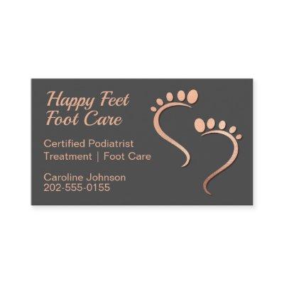 Chiropodist Reflexologist Pedicure Footprint Rose