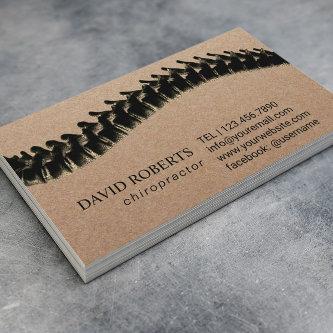 Chiropractic Chiropractor Therapist Rustic Kraft Appointment Card