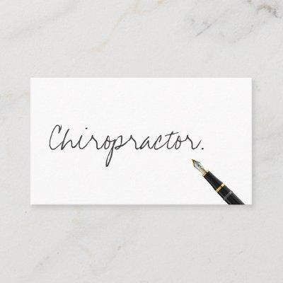 Chiropractor Handwritten Typography