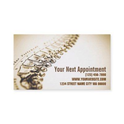 Chiropractor Health Appointment Card