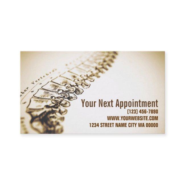Chiropractor Health Appointment Card