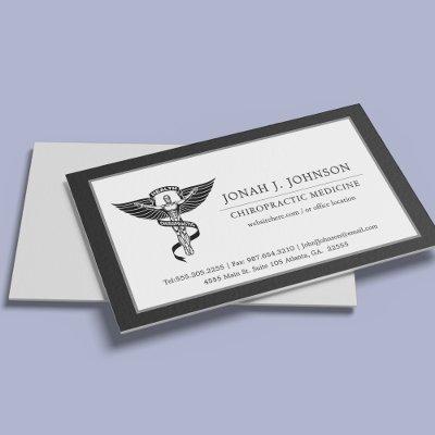 Chiropractor | Minimalist Black Border