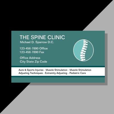 Chiropractor Modern Spine Symbol