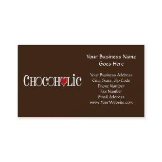 Chocoholic, Chocolate Lover with Red Heart
