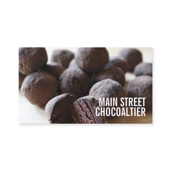 Chocolate Bon Bon Truffles Candy Chocolatier Shop