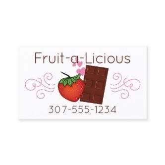 Chocolate covered strawberry fruit confections