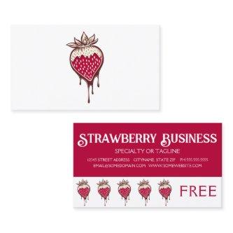 chocolate strawberries loyalty punch card