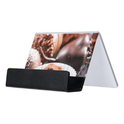 Chocolate truffles desk  holder