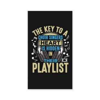 Choir Singer Key to Heart Musical Orchestra Lover