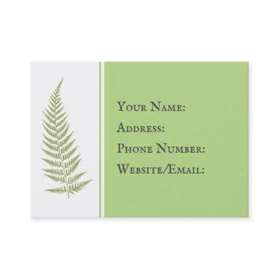 Choose Any Color Pressed Fern Leaf