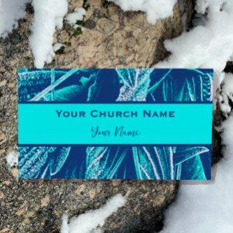 Christian Church Pastor Modern Turquoise Nature   Magnet