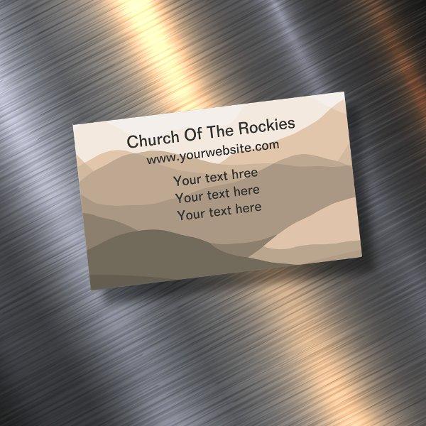 Christian Church Scenic Nature Theme  Magnet