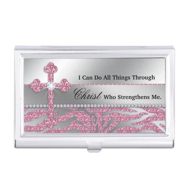 Christian Cross I can do all things through Christ Case For