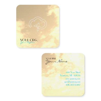 Christian Eternal Life Cross & Cloud Square