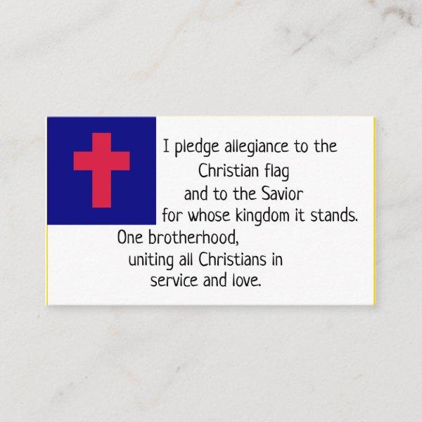 Christian Flag Pledge