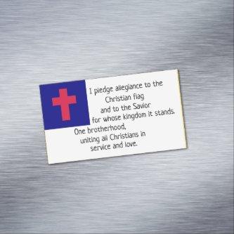 Christian Flag Pledge  Magnet