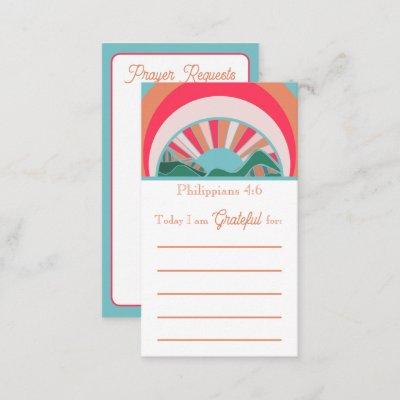 Christian Gratitude and Prayer Request Cards