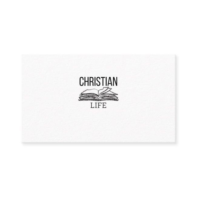 christian life calling card
