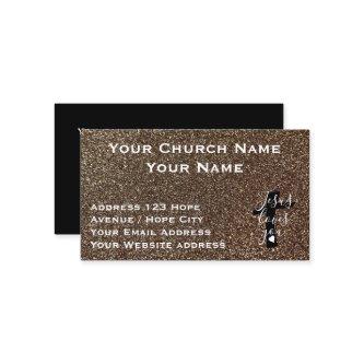 Christianity Religious Classy Gold Black Church