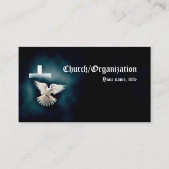 Christianity-Religious Dove & Cross