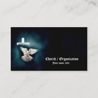Christianity-Religious Dove & Cross