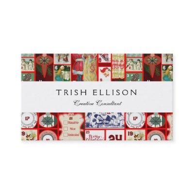 Christmas Block Illustration Squares