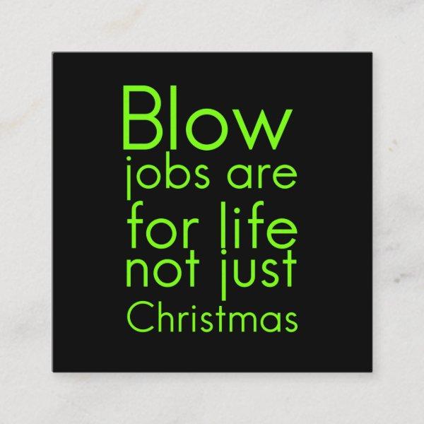 Christmas blow  jobs funny gifts for employees off square