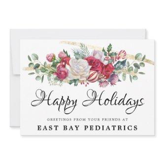 Christmas Greenery Holiday Greetings Postcard