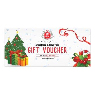 Christmas Holiday Gift Voucher Card