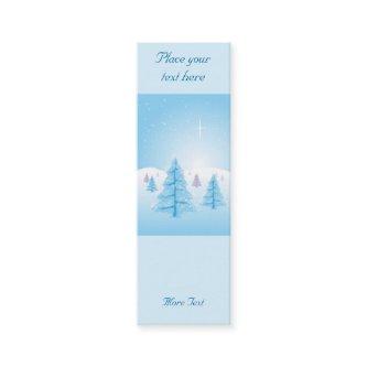 Christmas Landscape - Bookmark Mini