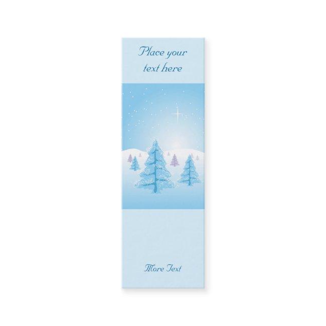 Christmas Landscape - Bookmark Mini