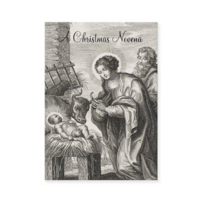 Christmas Nativity Novena Jesus Mary Holy Card